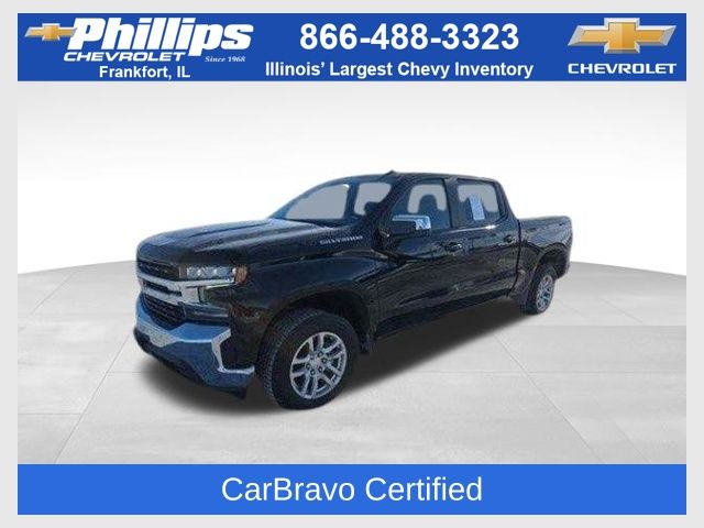 Black 2022 Chevrolet Silverado 1500 LT Crew Cab 4WD Pickup Truck Four-Wheel Drive 8-Speed Automatic