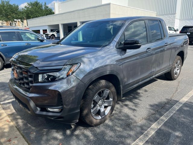 Gray Pearl 2025 Honda Ridgeline Pickup Truck All-Wheel Drive 9-Speed Automatic