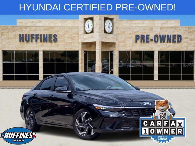 Abyss Black 2025 Hyundai Elantra Sedan Front-Wheel Drive Continuously Variable Transmission