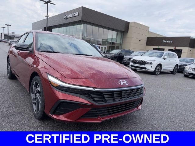 Ultimate Red 2025 Hyundai Elantra SEL Sport FWD Sedan Front-Wheel Drive Continuously Variable Transmission