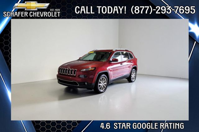 Deep Cherry Red Crystal Pearlcoat 2015 Jeep Cherokee SUV / Crossover Four-Wheel Drive 9-Speed Automatic
