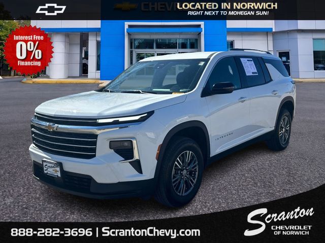 Summit White 2025 Chevrolet Traverse LT AWD SUV / Crossover Four-Wheel Drive 8-Speed Automatic