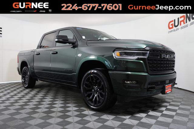 Serrano Green Metallic 2026 RAM 1500 Limited Crew Cab 4WD Pickup Truck Four-Wheel Drive 8-Speed Automatic