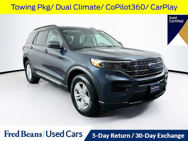 Blue Metallic 2023 Ford Explorer SUV / Crossover All-Wheel Drive Automatic
