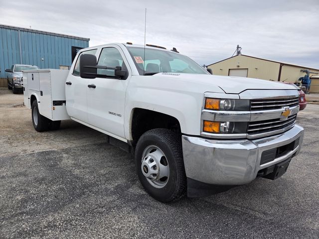 Summit White 2016 Chevrolet Silverado 3500HD Work Truck Crew Cab LB DRW 4WD Pickup Truck Four-Wheel Drive 6-Speed Automatic