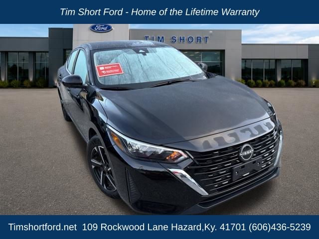 Super Black 2025 Nissan Sentra Sedan Front-Wheel Drive Continuously Variable Transmission