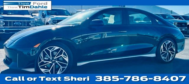 Onyx Black 2023 Hyundai Ioniq 6 Sedan All-Wheel Drive 1-Speed Automatic