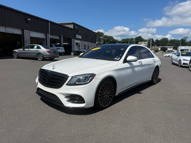 designo Diamond White 2019 Mercedes-Benz S-Class Sedan All-Wheel Drive 9-Speed Automatic
