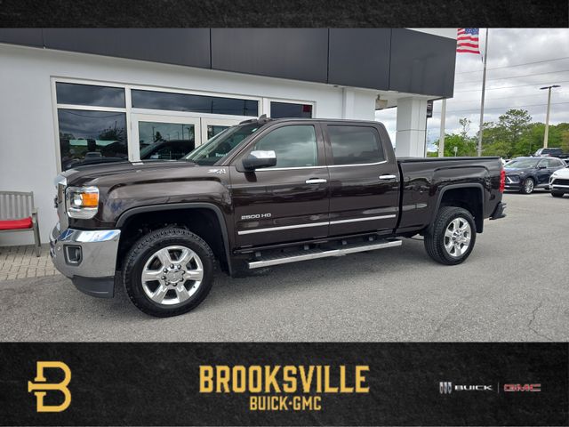 Deep Mahogany Metallic 2018 GMC Sierra 2500HD SLT Crew Cab SB 4WD Pickup Truck Four-Wheel Drive 6-Speed Automatic Overdrive