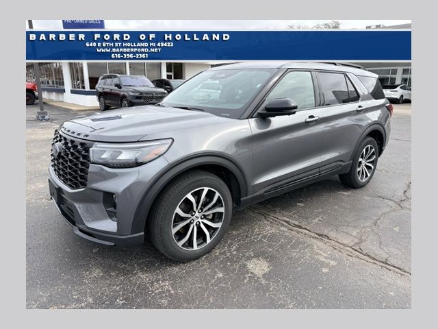 Carbonized Gray Metallic 2025 Ford Explorer ST-Line AWD SUV / Crossover All-Wheel Drive Automatic
