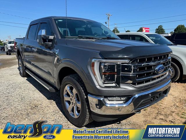 Gray Metallic 2023 Ford F-150 Lariat SuperCrew 4WD Pickup Truck Four-Wheel Drive Automatic