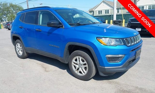 Laser Blue Pearlcoat 2019 Jeep Compass SUV / Crossover Four-Wheel Drive 9-Speed Automatic