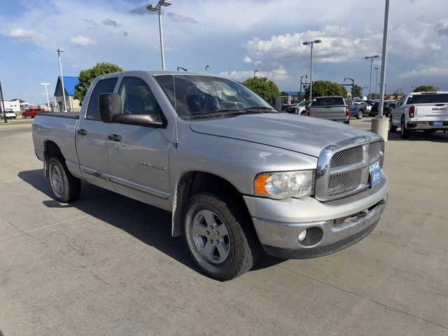 Atlantic Blue Pearl 2004 Dodge RAM 1500 SLT Quad Cab 4WD Pickup Truck Four-Wheel Drive 5-Speed Automatic