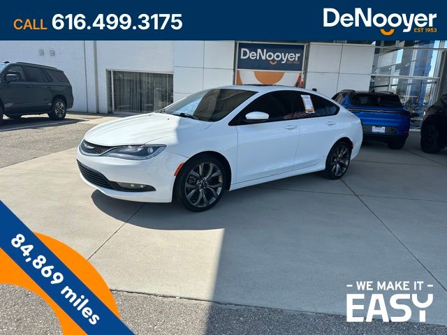 Bright White Clearcoat 2016 Chrysler 200 S Sedan FWD Sedan Front-Wheel Drive 9-Speed Automatic