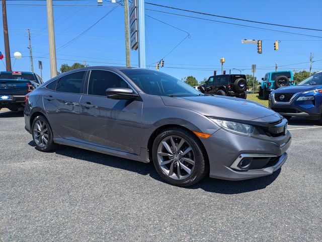 Gray (Modern Steel Metallic) 2020 Honda Civic EX Sedan FWD Sedan Front-Wheel Drive Continuously Variable Transmission