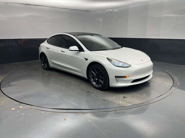 2021 Pearl White Multi-Coat Tesla Model 3 Standard Range Plus RWD Sedan