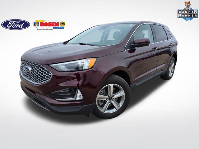 Red (Burgundy Velvet Metallic Tinted Clearcoat) 2023 Ford Edge SEL AWD SUV / Crossover All-Wheel Drive 8-Speed Automatic