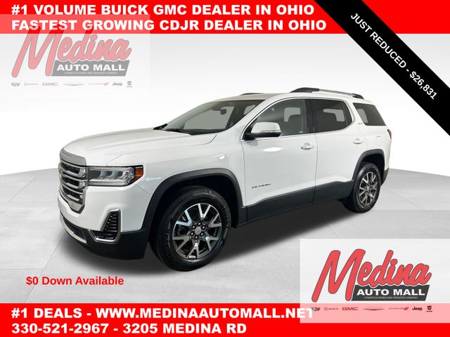 Summit White 2023 GMC Acadia SUV / Crossover Front-Wheel Drive 9-Speed Automatic