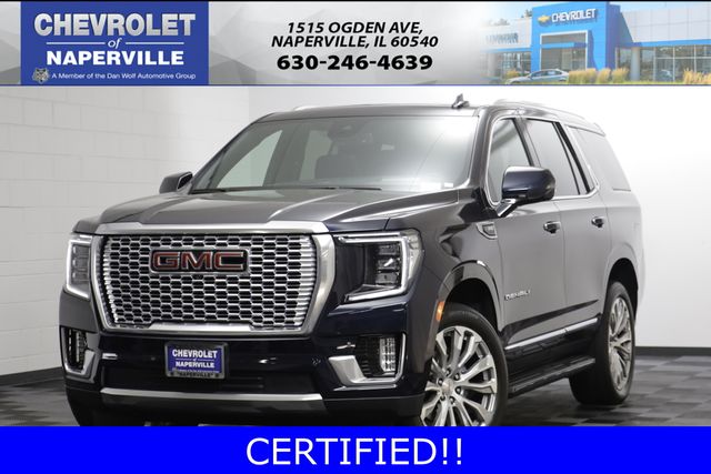 Midnight Blue Metallic 2023 GMC Yukon Denali 4WD SUV / Crossover Four-Wheel Drive