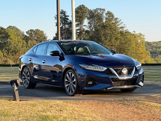 Deep Blue Pearl 2019 Nissan Maxima Platinum FWD Sedan Front-Wheel Drive Continuously Variable Transmission