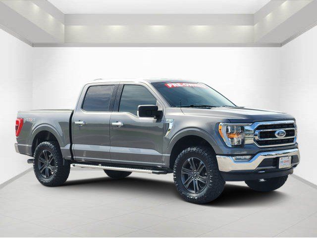 Gray Metallic 2021 Ford F-150 Pickup Truck Four-Wheel Drive Automatic