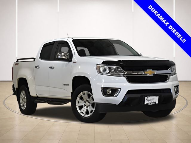 Summit White 2018 Chevrolet Colorado LT Crew Cab 4WD Pickup Truck Four-Wheel Drive 6-Speed Automatic