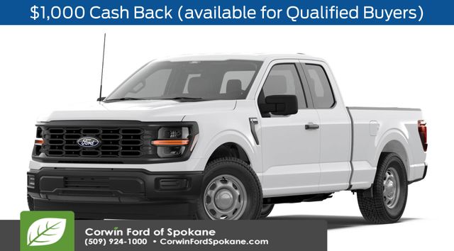 Oxford White 2026 Ford F-150 XL SuperCab 4WD Pickup Truck Four-Wheel Drive Automatic