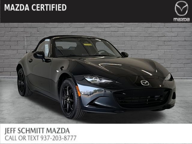 Jet Black Mica 2025 Mazda MX-5 Miata Convertible Rear-Wheel Drive 6-Speed Manual