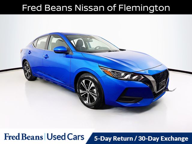 Electric Blue Metallic 2022 Nissan Sentra SV FWD Sedan Front-Wheel Drive Continuously Variable Transmission