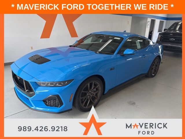 Grabber Blue Metallic 2025 Ford Mustang Coupe Rear-Wheel Drive 6-Speed Manual