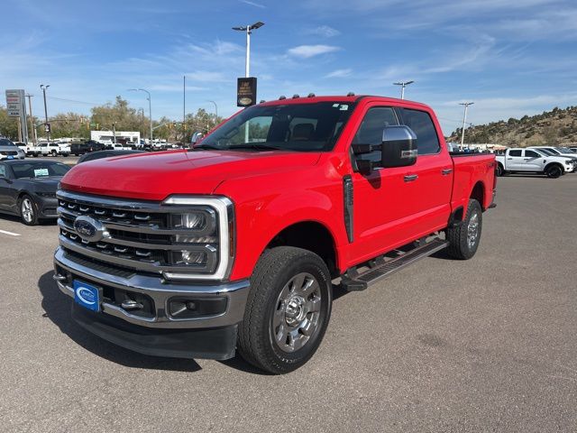 Race Red 2024 Ford F-250 Super Duty Lariat Crew Cab 4WD Pickup Truck Four-Wheel Drive Automatic
