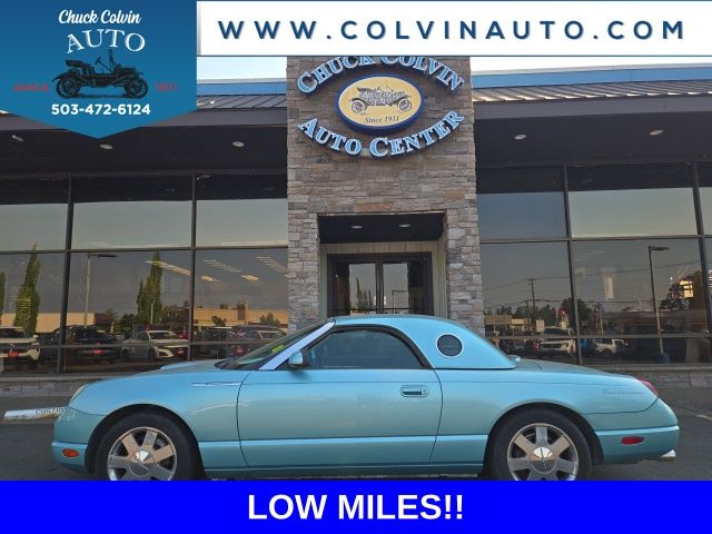 Thunderbird Blue 2002 Ford Thunderbird Convertible Rear-Wheel Drive 5-Speed Automatic
