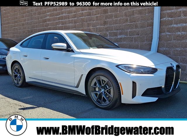 Mineral White Metallic 2023 BMW i4 eDrive35 Gran Coupe FWD Sedan Rear-Wheel Drive Automatic