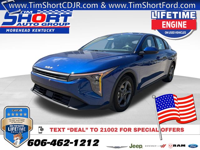 Deep Sea Blue 2025 Kia K4 LXS FWD Sedan Front-Wheel Drive Continuously Variable Transmission