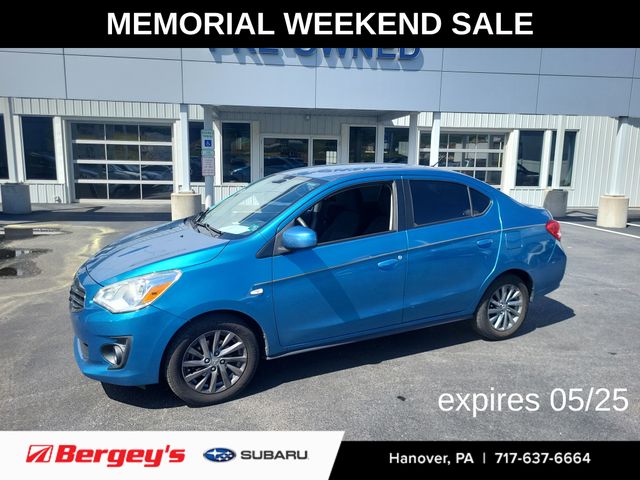 Sapphire Blue Metallic 2019 Mitsubishi Mirage G4 ES FWD Sedan Front-Wheel Drive Continuously Variable Transmission