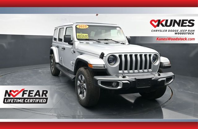 Silver Zynith Clearcoat 2023 Jeep Wrangler SUV / Crossover Four-Wheel Drive 8-Speed Automatic