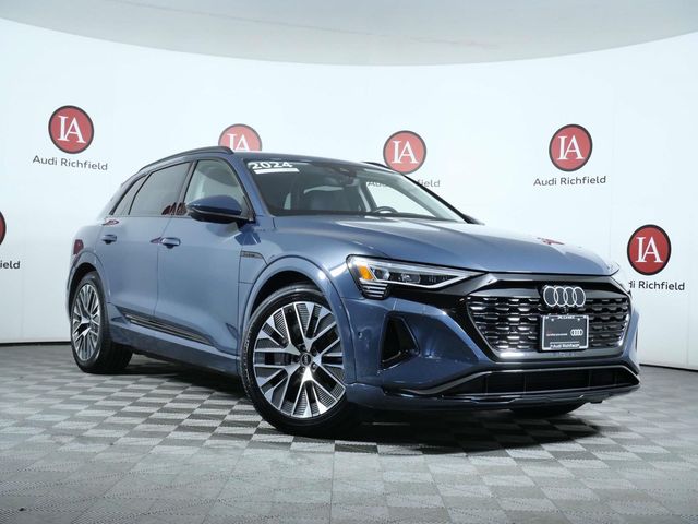 Blue Metallic 2024 Audi Q8 e-tron SUV / Crossover All-Wheel Drive Automatic