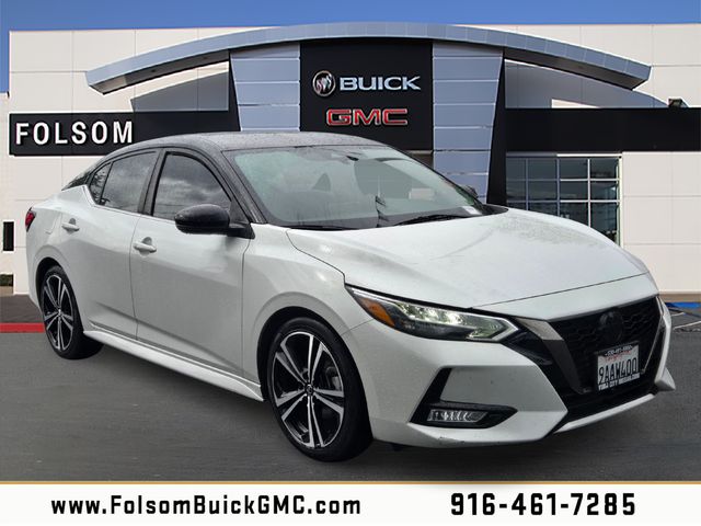 Aspen White Tricoat/Super Black 2022 Nissan Sentra SR FWD Sedan Front-Wheel Drive Continuously Variable Transmission