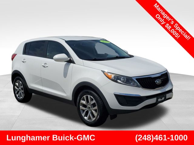 Clear White 2015 Kia Sportage SUV / Crossover Front-Wheel Drive 6-Speed Automatic