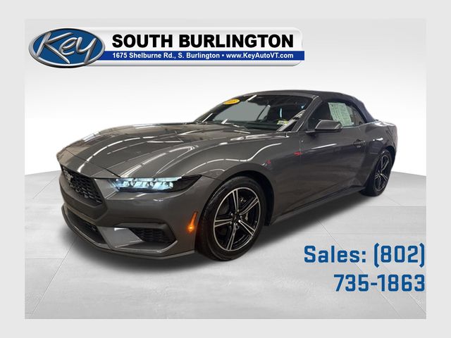 Gray Metallic 2025 Ford Mustang EcoBoost Premium Convertible RWD Convertible Rear-Wheel Drive Automatic