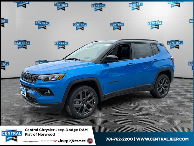 Hydro Blue Pearlcoat 2025 Jeep Compass SUV / Crossover Four-Wheel Drive 8-Speed Automatic