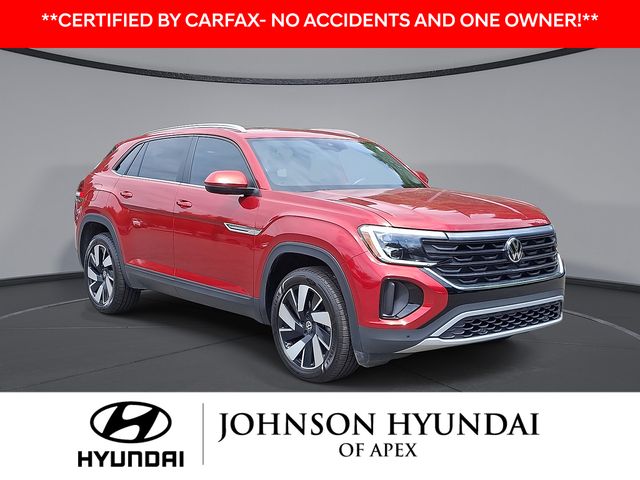 Red Metallic 2024 Volkswagen Atlas Cross Sport SUV / Crossover Front-Wheel Drive 8-Speed Automatic
