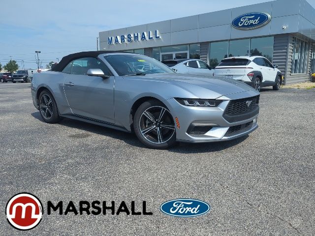 Silver Metallic 2024 Ford Mustang Convertible Rear-Wheel Drive Automatic