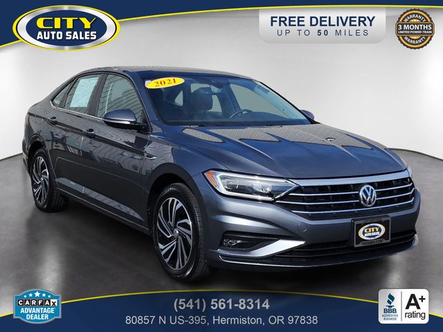 Platinum Gray Metallic 2021 Volkswagen Jetta Sedan Front-Wheel Drive 8-Speed Automatic