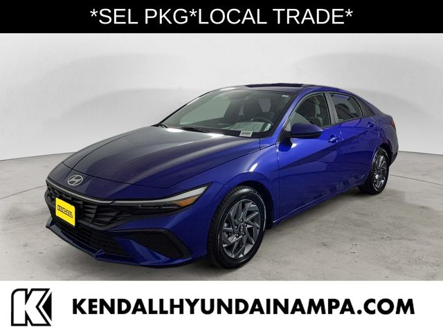 Intense Blue 2024 Hyundai Elantra SEL FWD Sedan Front-Wheel Drive Continuously Variable Transmission