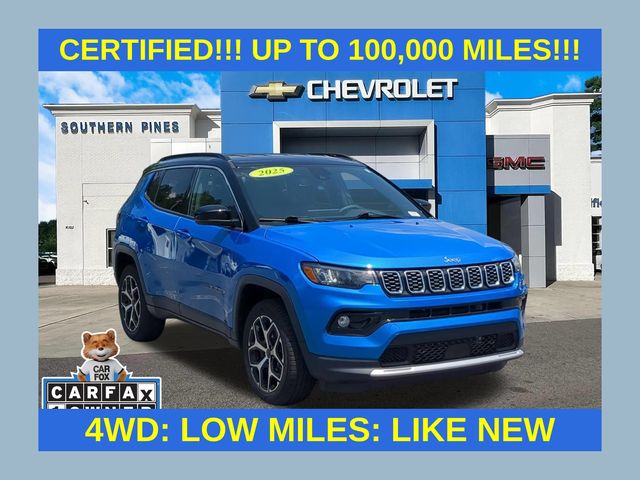 Hydro Blue Pearlcoat 2025 Jeep Compass SUV / Crossover Four-Wheel Drive 8-Speed Automatic