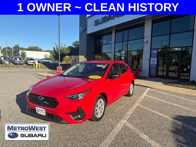 Pure Red 2024 Subaru Impreza Wagon All-Wheel Drive Continuously Variable Transmission