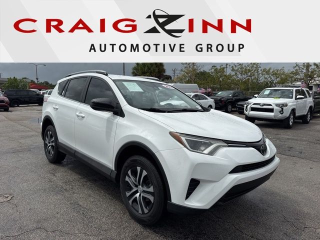 Super White 2017 Toyota RAV4 LE SUV / Crossover Front-Wheel Drive Automatic