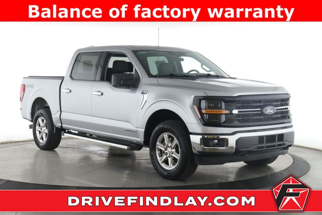 Silver Metallic 2025 Ford F-150 XLT SuperCrew 4WD Pickup Truck Four-Wheel Drive Automatic
