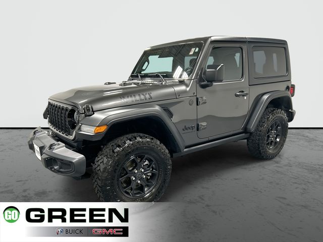 Gray (Granite Crystal Metallic Clearcoat) 2025 Jeep Wrangler Willys 2-Door 4WD SUV / Crossover Four-Wheel Drive 8-Speed Automatic